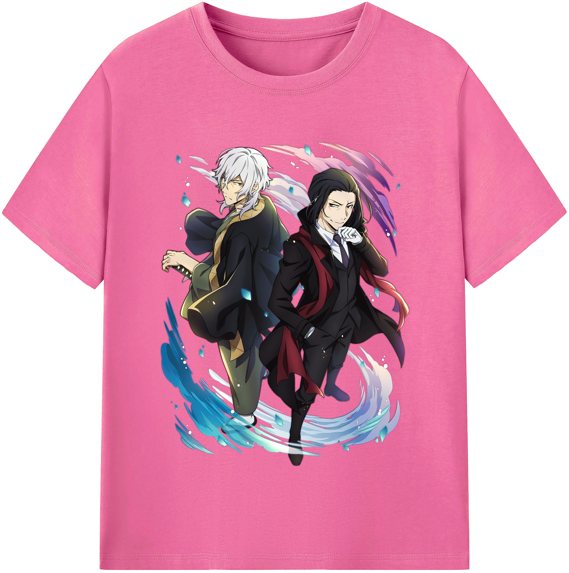 （画像用） 文豪ストレイドッグス Bungo Stray Dogs レディースカジュアルプリントTシャツ（綿100％）